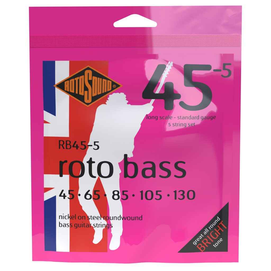 130 String Bass Rotosound 45-130 5-String Bass Strings – The Guitar Centre