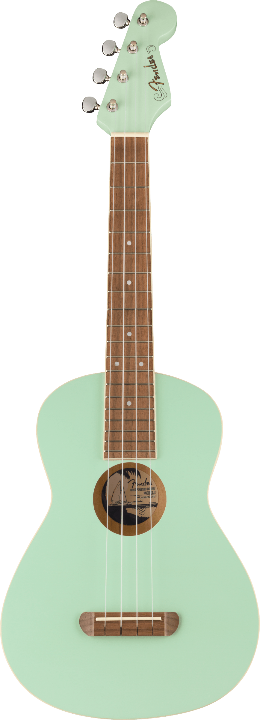 Fender Avalon Surf Green Tenor Ukulele The Guitar Centre